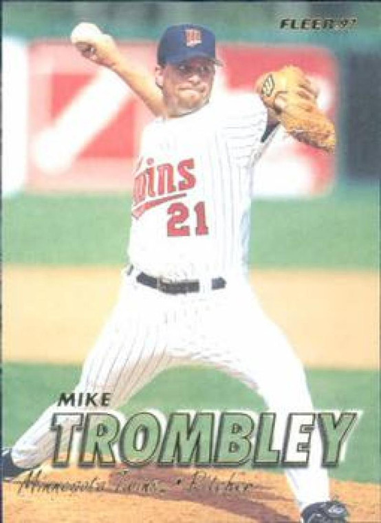 1997 Fleer #593 Mike Trombley VG Minnesota Twins 
