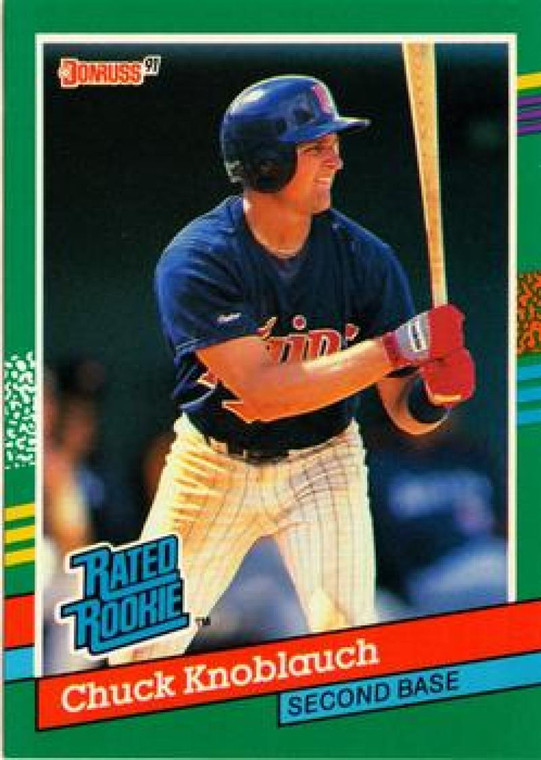 1991 Donruss #421 Chuck Knoblauch VG Minnesota Twins 