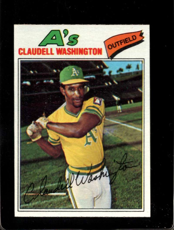 1977 Topps #405 Claudell Washington VG Oakland Athletics 