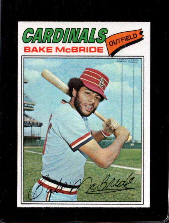 1977 Topps #516 Bake McBride VG St. Louis Cardinals 