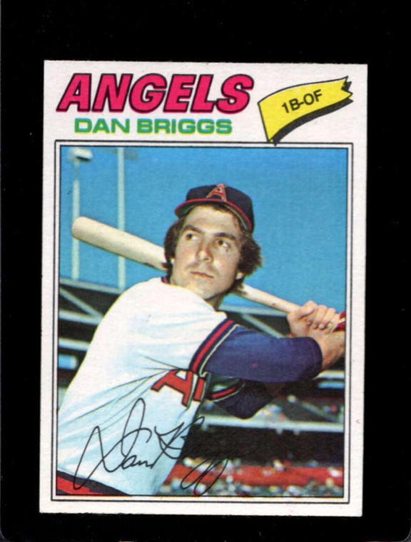 1977 Topps #592 Dan Briggs VG RC Rookie California Angels 