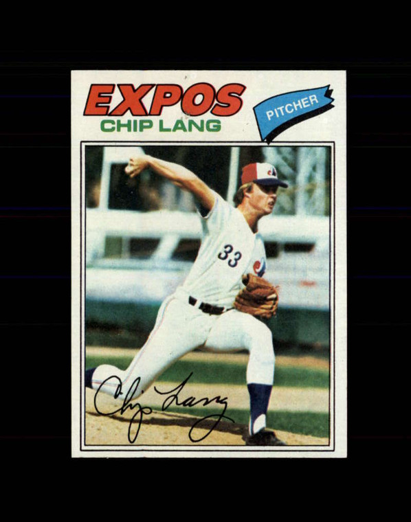 1977 Topps #132 Chip Lang VG RC Rookie Montreal Expos 