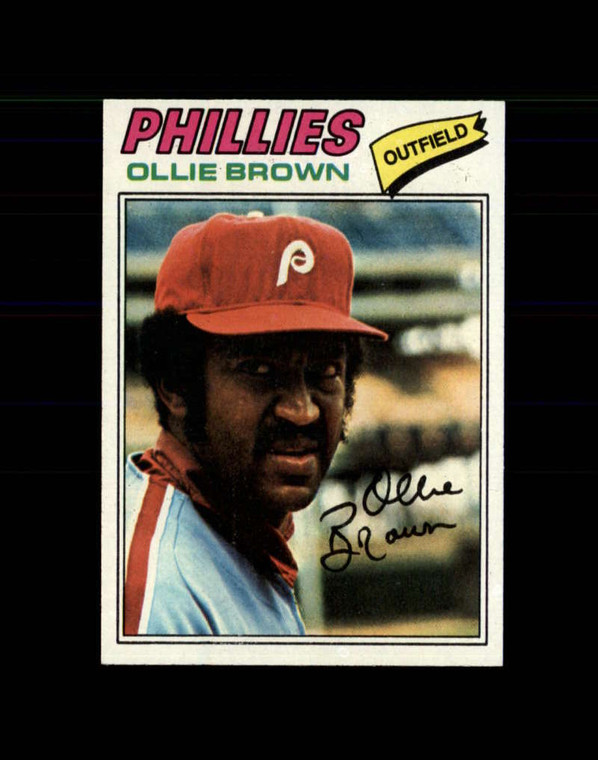 1977 Topps #84 Ollie Brown VG Philadelphia Phillies 