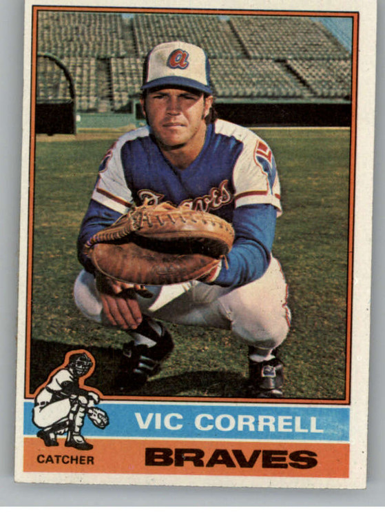 1976 Topps #608 Vic Correll VG Atlanta Braves 
