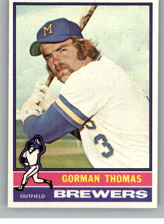 1976 Topps #139 Gorman Thomas VG Milwaukee Brewers 