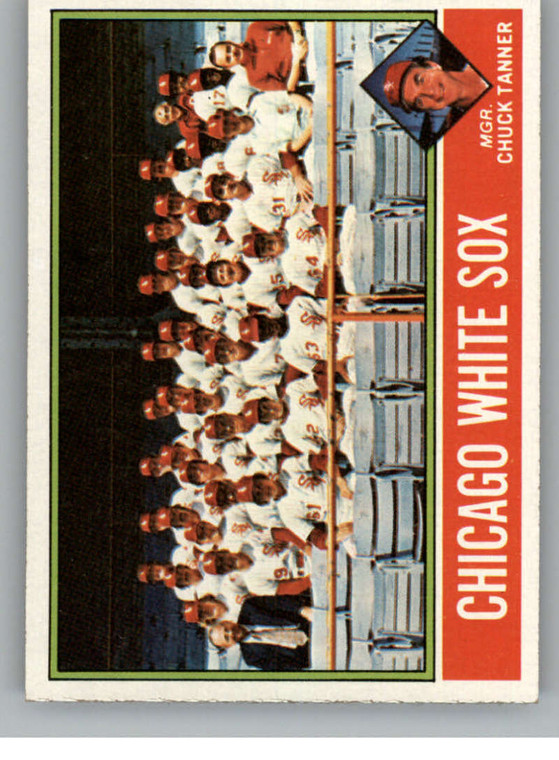 1976 Topps #656 Chicago White Sox/Chuck Tanner MG CL VG Chicago White Sox 