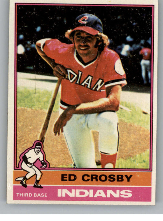 1976 Topps #457 Ed Crosby VG Cleveland Indians 