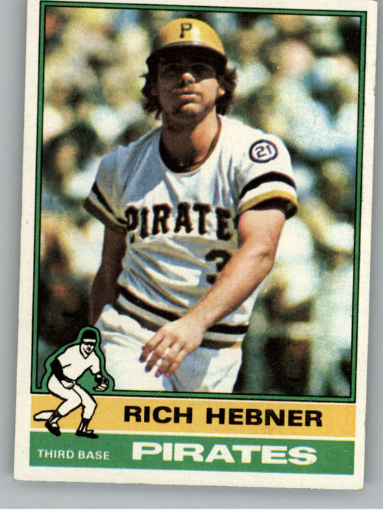 1976 Topps #376 Richie Hebner VG Pittsburgh Pirates 