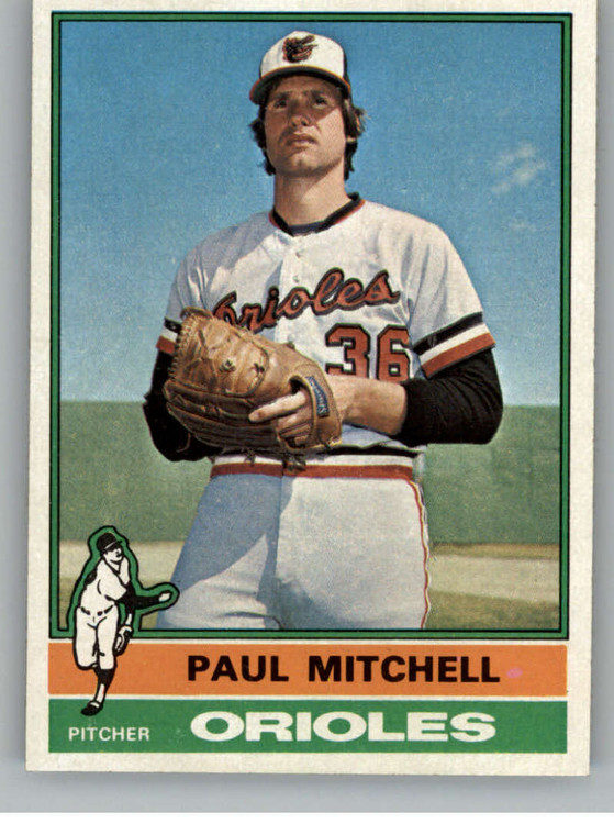 1976 Topps #393 Paul Mitchell VG RC Rookie Baltimore Orioles 