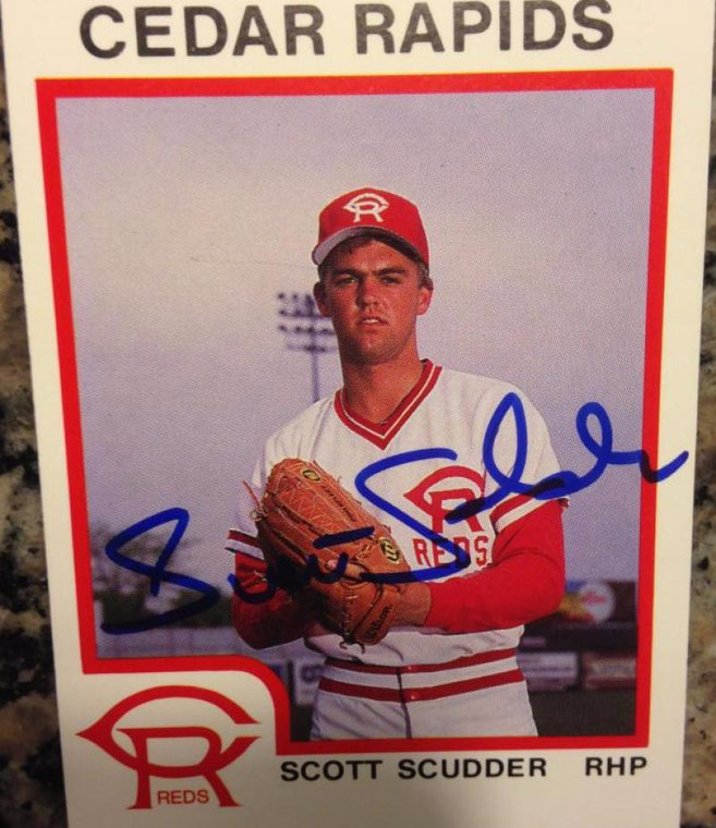 Scott Scudder Autographed 1987 Pro Cards #1016