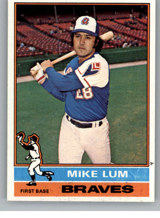 1976 Topps #208 Mike Lum VG Atlanta Braves 