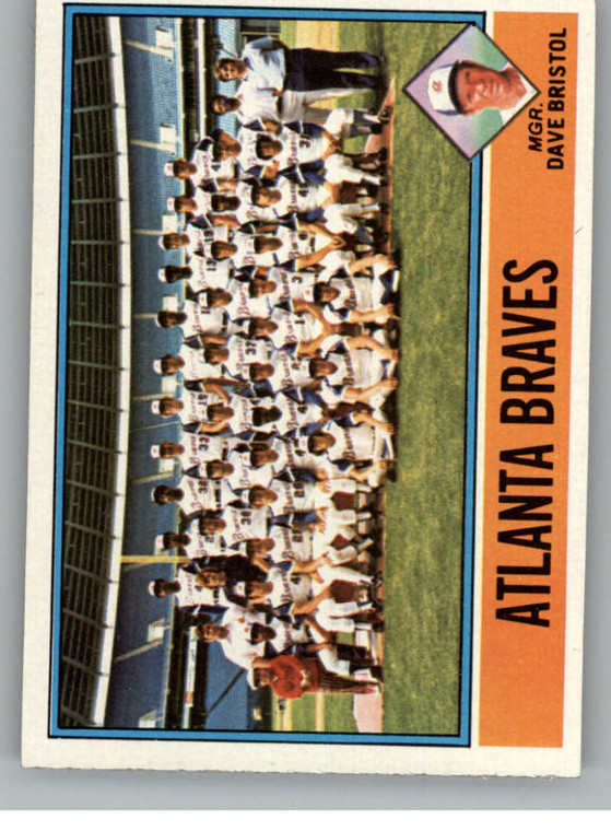 SOLD 86154 1976 Topps #631 Atlanta Braves/Dave Bristol MG CL VG Atlanta Braves 