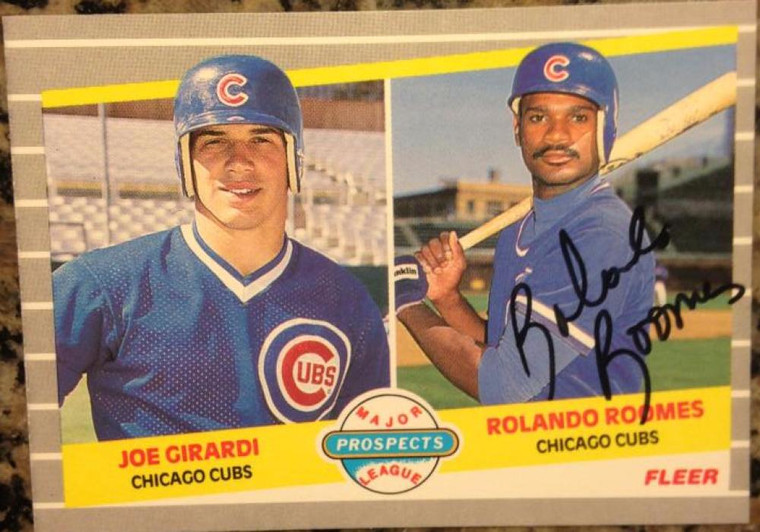 Rolando Roomes Autographed 1989 Fleer #644