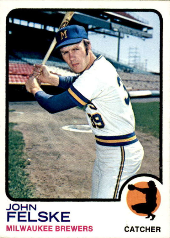 1973 Topps #332 John Felske VG RC Rookie Milwaukee Brewers 