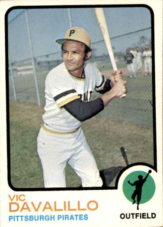 1973 Topps #163 Vic Davalillo VG Pittsburgh Pirates 