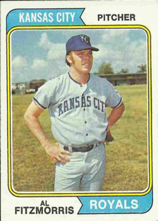 1974 Topps #191 Al Fitzmorris VG Kansas City Royals 