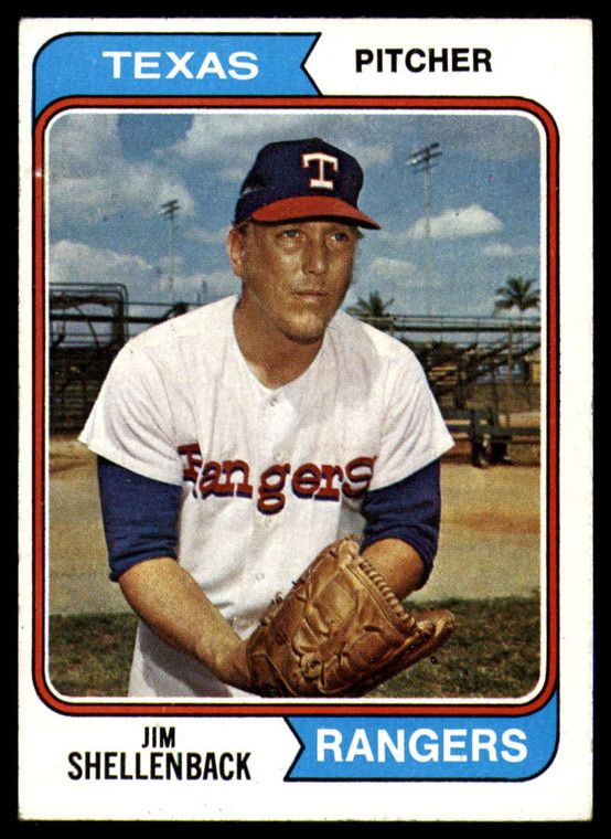 1974 Topps #657 Jim Shellenback VG Texas Rangers 