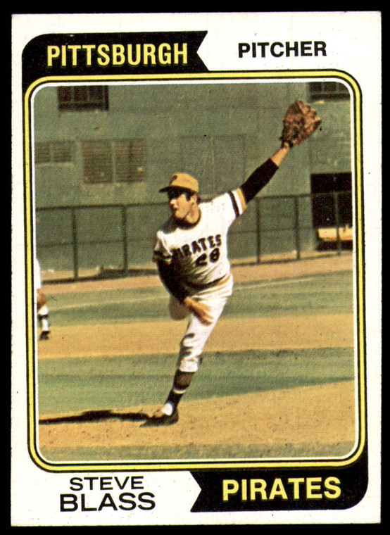 1974 Topps #595 Steve Blass VG Pittsburgh Pirates 