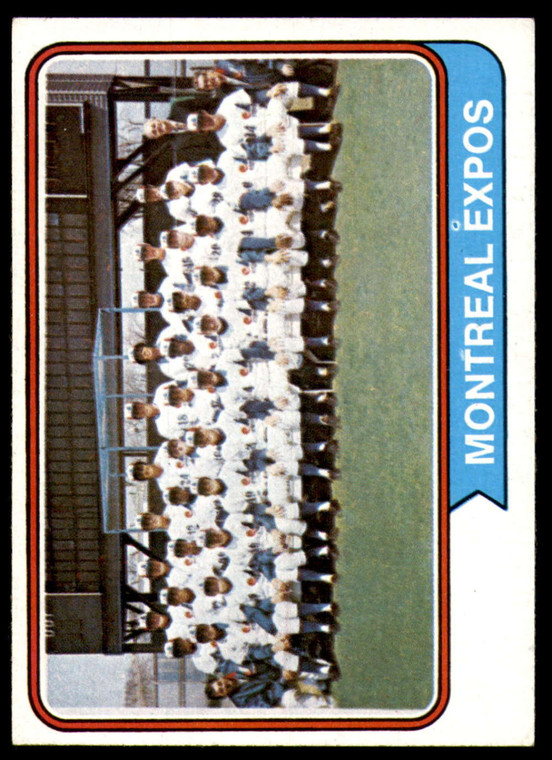 1974 Topps #508 Expos Team VG Montreal Expos 