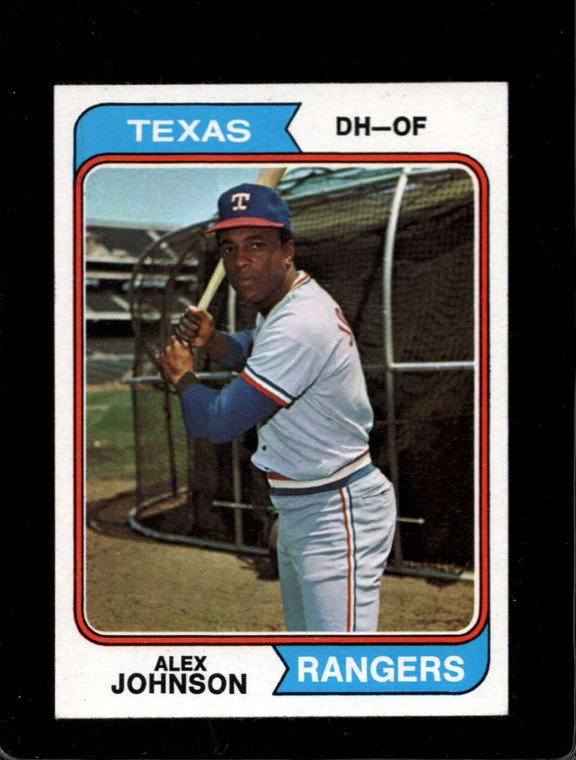 1974 Topps #107 Alex Johnson VG Texas Rangers 