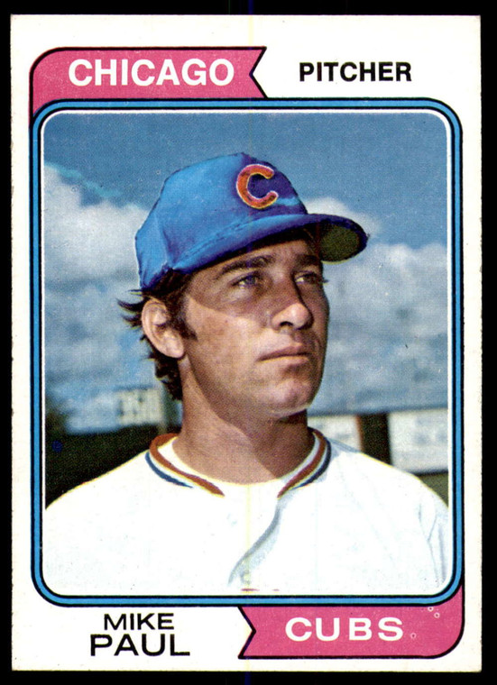 1974 Topps #399 Mike Paul VG Chicago Cubs 