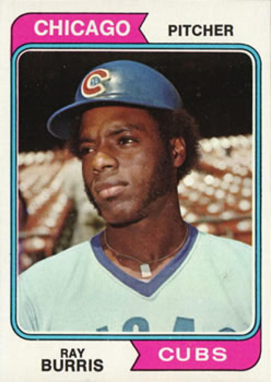 1974 Topps #161 Ray Burris UER VG RC Rookie Chicago Cubs 