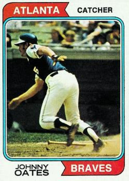 1974 Topps #183 Johnny Oates VG Atlanta Braves 
