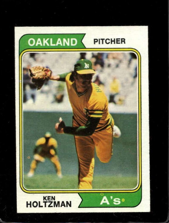 1974 Topps #180 Ken Holtzman VG Oakland Athletics 