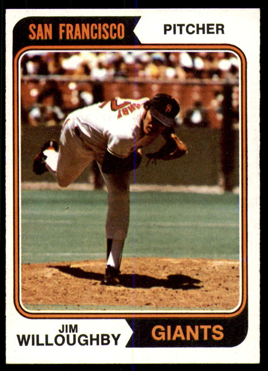 1974 Topps #553 Jim Willoughby VG San Francisco Giants 