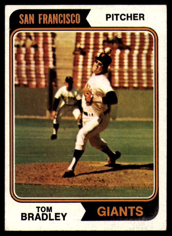 1974 Topps #455 Tom Bradley VG San Francisco Giants 