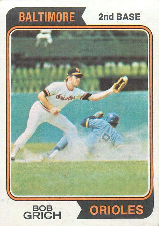 SOLD 98325 1974 Topps #109 Bobby Grich VG Baltimore Orioles 