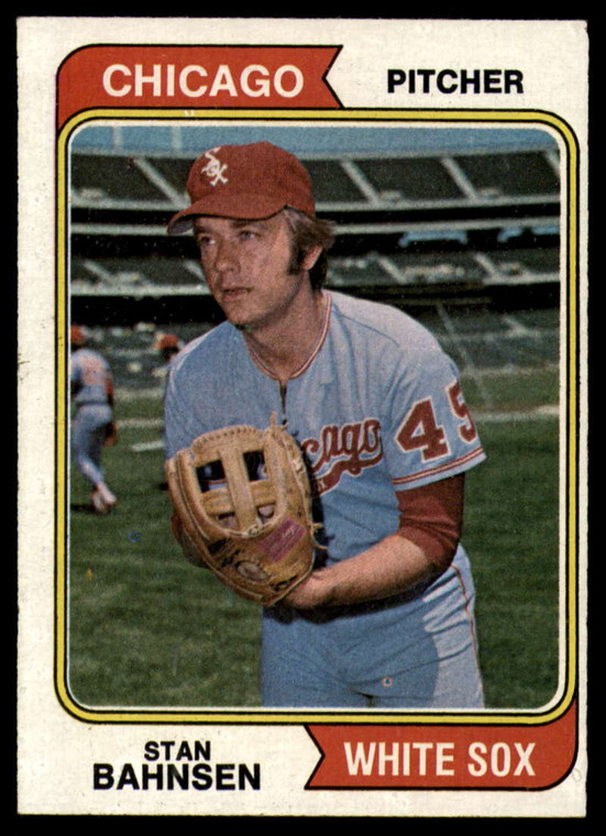 1974 Topps #254 Stan Bahnsen VG Chicago White Sox 