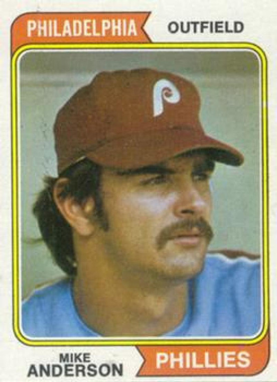 1974 Topps #619 Mike Anderson VG Philadelphia Phillies 