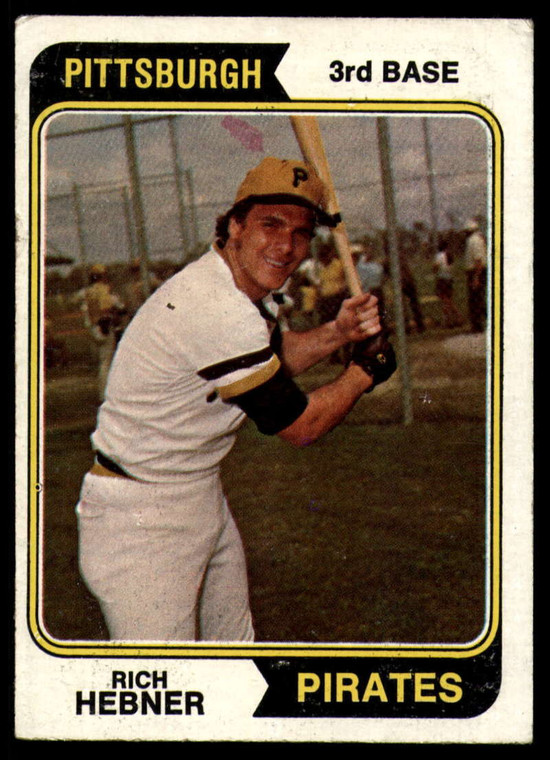 1974 Topps #450 Richie Hebner VG Pittsburgh Pirates 