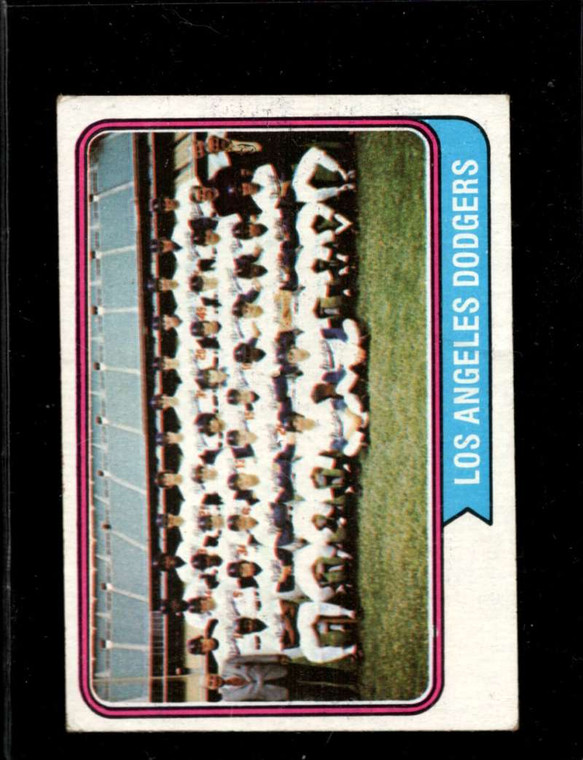 1974 Topps #643 Dodgers Team VG Los Angeles Dodgers 