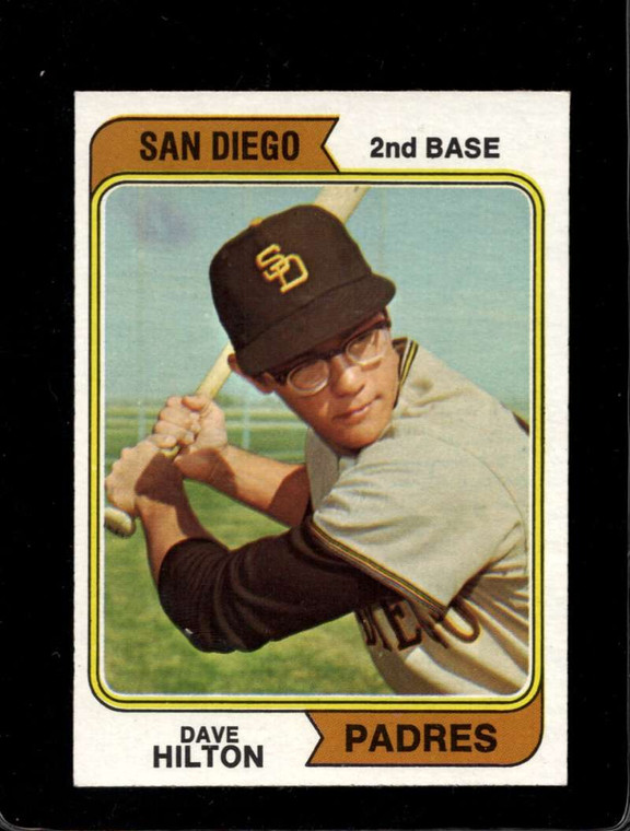 1974 Topps #148a Dave Hilton VG San Diego Padres 