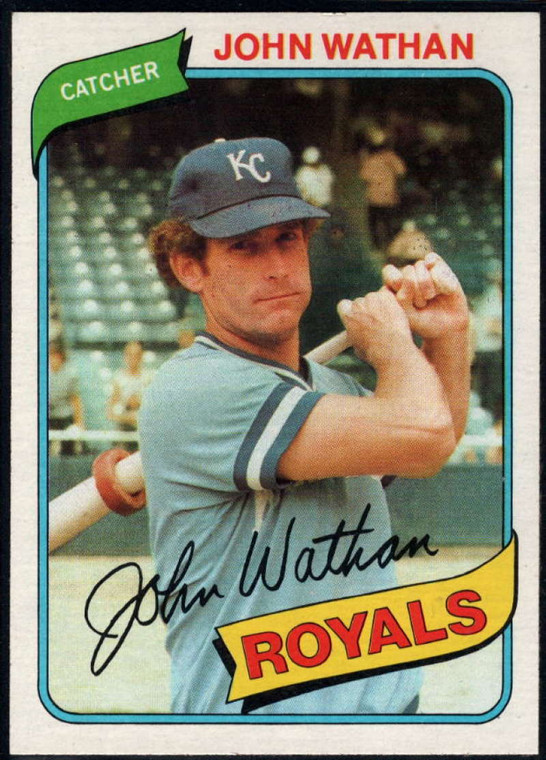 1980 Topps #547a John Wathan VG Kansas City Royals 