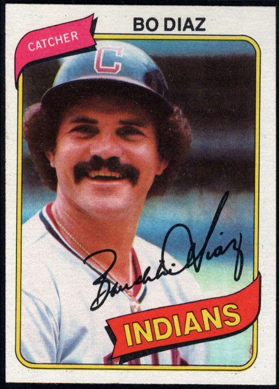 SOLD 17876 1980 Topps #483 Bo Diaz VG Cleveland Indians 