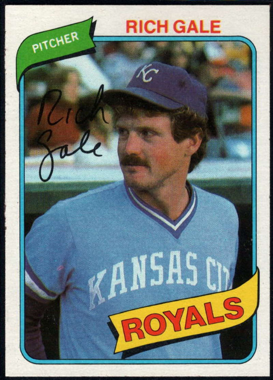 1980 Topps #433 Rich Gale VG Kansas City Royals 