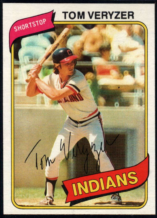 1980 Topps #276 Tom Veryzer VG Cleveland Indians 