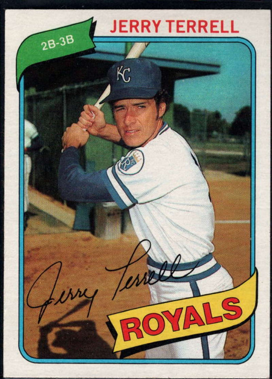 SOLD 17489 1980 Topps #98 Jerry Terrell VG Kansas City Royals 