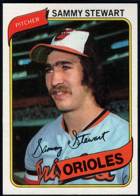 SOLD 17510 1980 Topps #119 Sammy Stewart VG Baltimore Orioles 