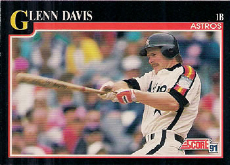 1991 Score #830 Glenn Davis VG Houston Astros 