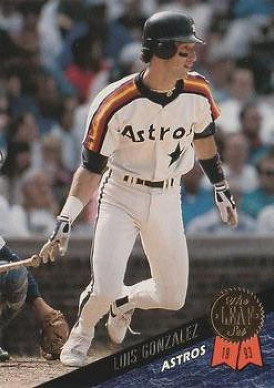 1993 Leaf #90 Luis Gonzalez VG Houston Astros 