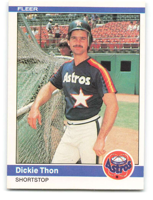 1984 Fleer #243 Dickie Thon VG Houston Astros 