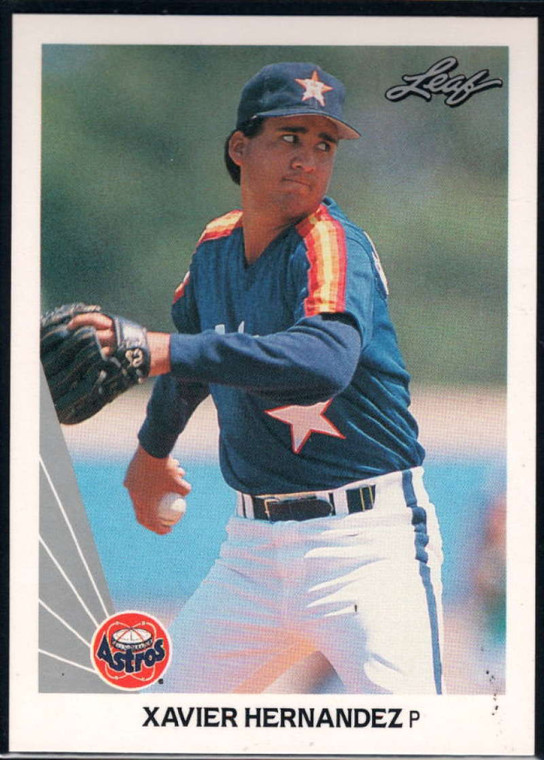 1990 Leaf #517 Xavier Hernandez VG RC Rookie Houston Astros 