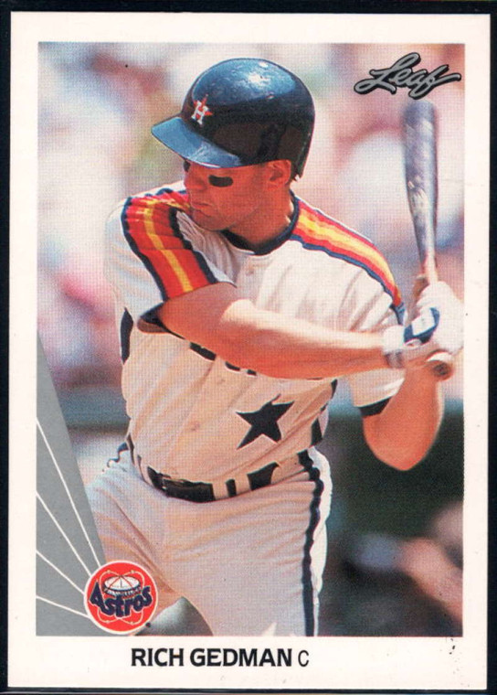 1990 Leaf #478 Rich Gedman VG Houston Astros 