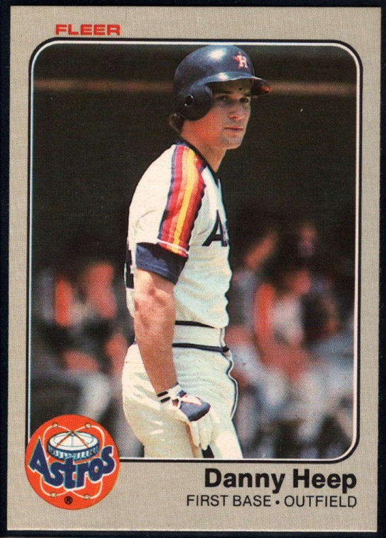 1983 Fleer #449 Danny Heep VG Houston Astros 