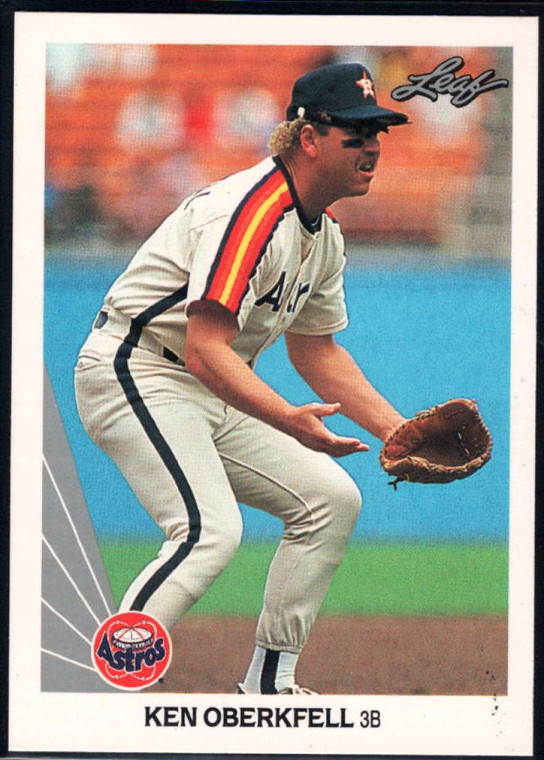 1990 Leaf #294 Ken Oberkfell VG Houston Astros 