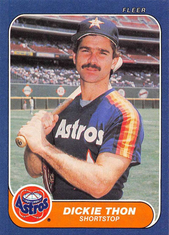 1986 Fleer #313 Dickie Thon VG Houston Astros 
